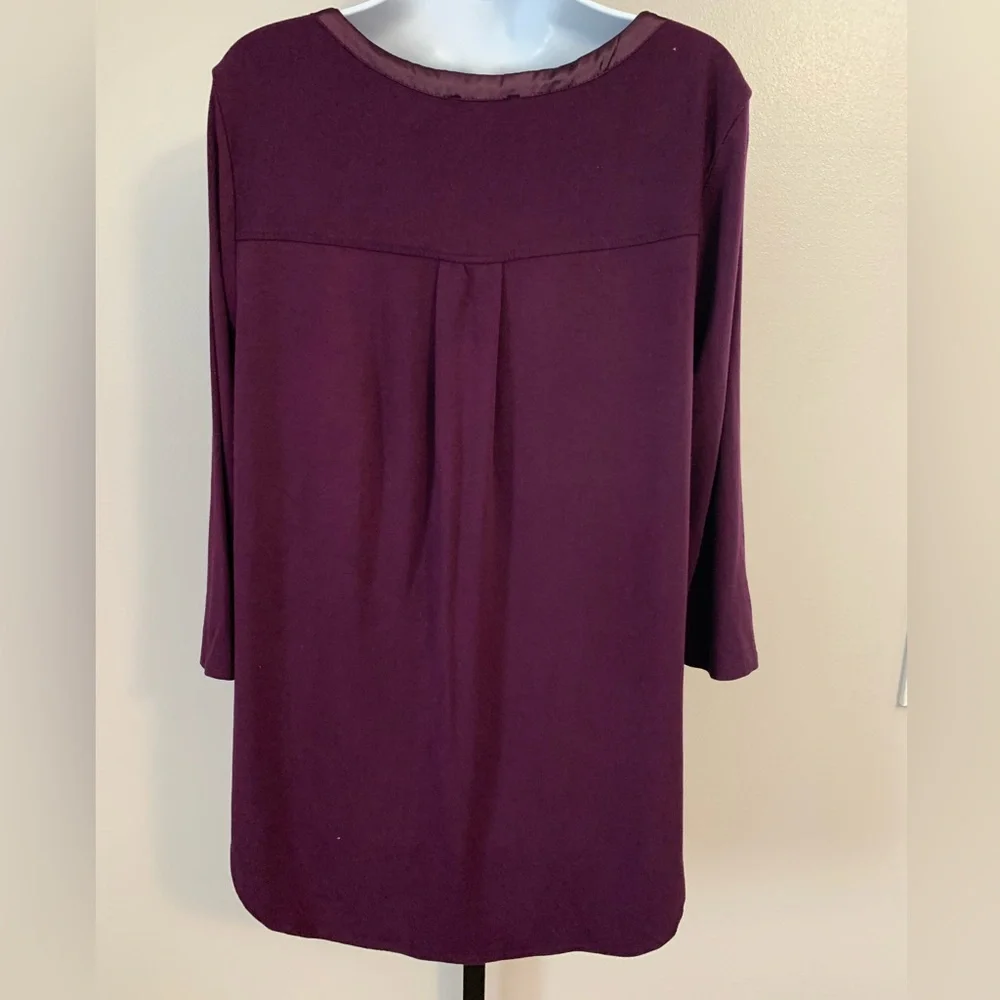 Premise Women's Long Sleeve Top in Deep Purple - Picture 15 of 16